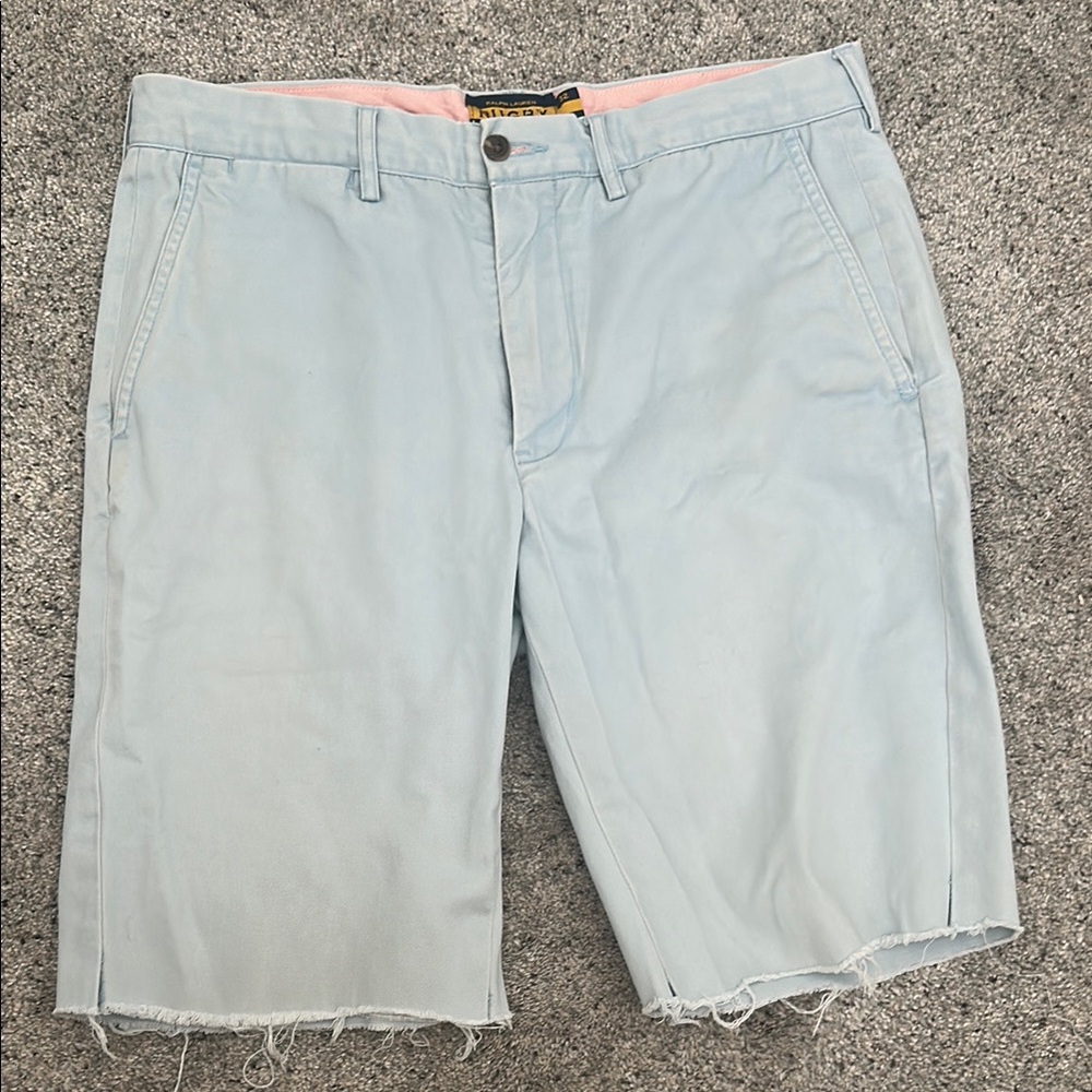 Ralph lauren rugby light Blue Frayed Hem Shorts